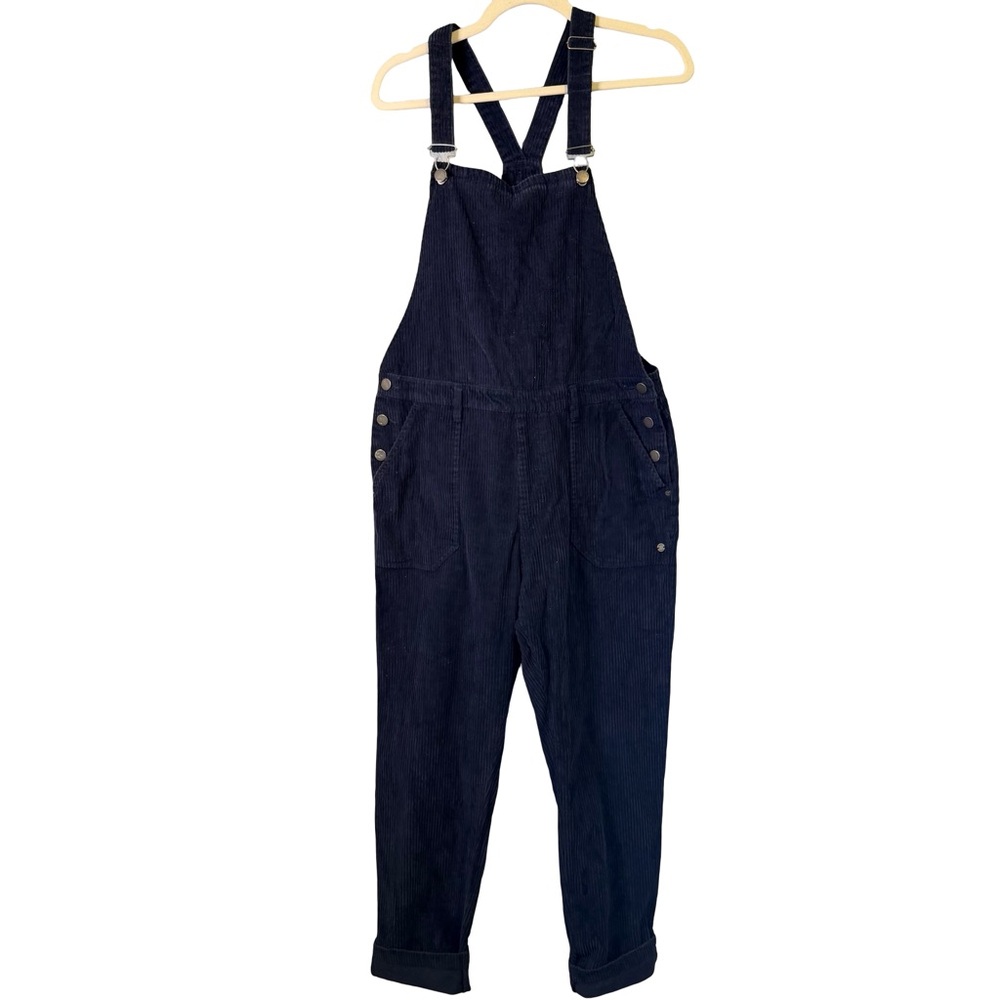 Roxy Women's‎ navy Blue corduroy Overalls large